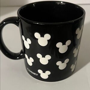 Disney Black Mug with White Mickey Design